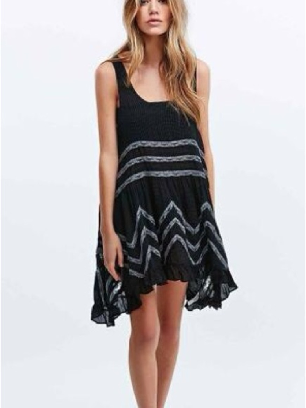 Free People Black Polka Dot Slip Dress